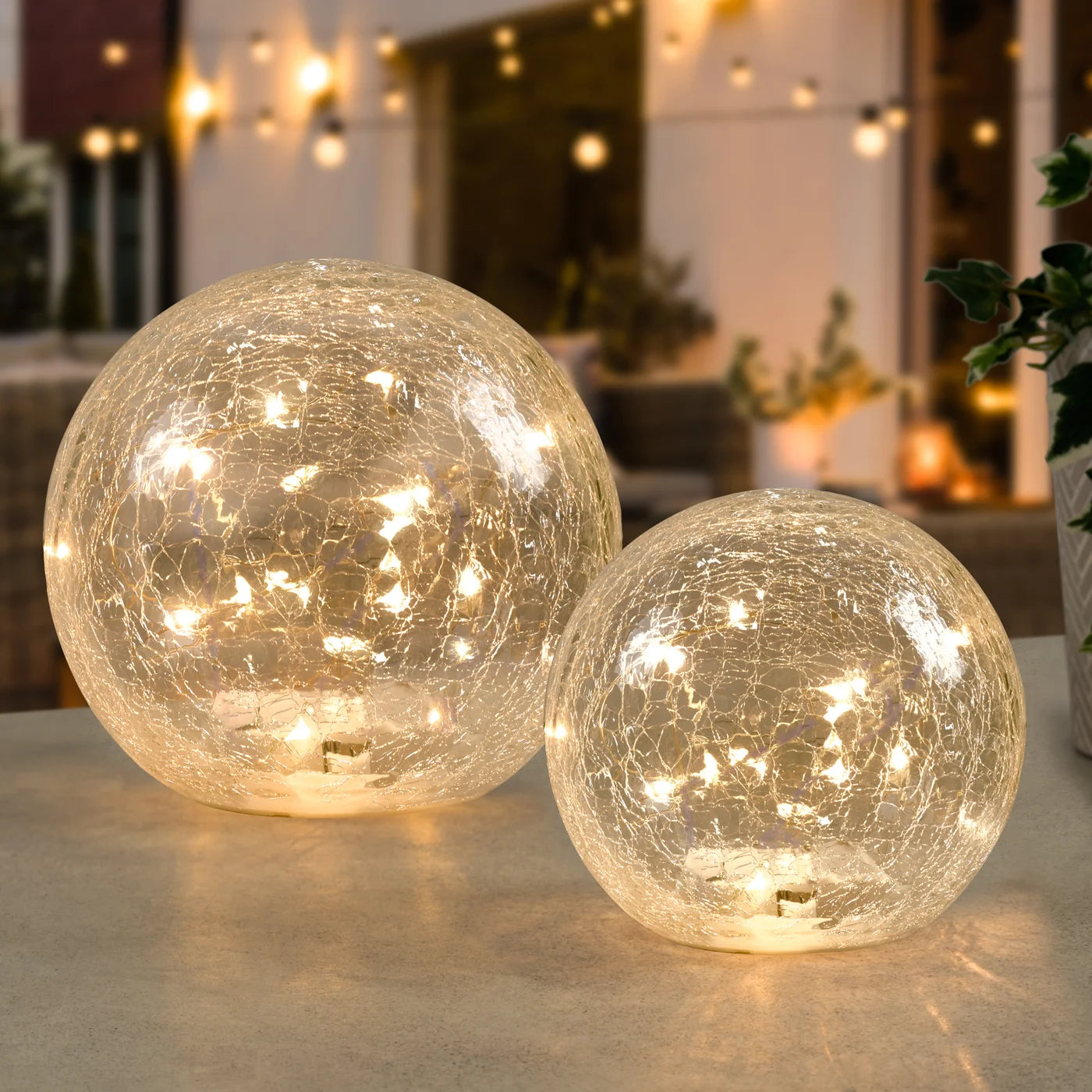 Luminous Crackle Glass Decor Light