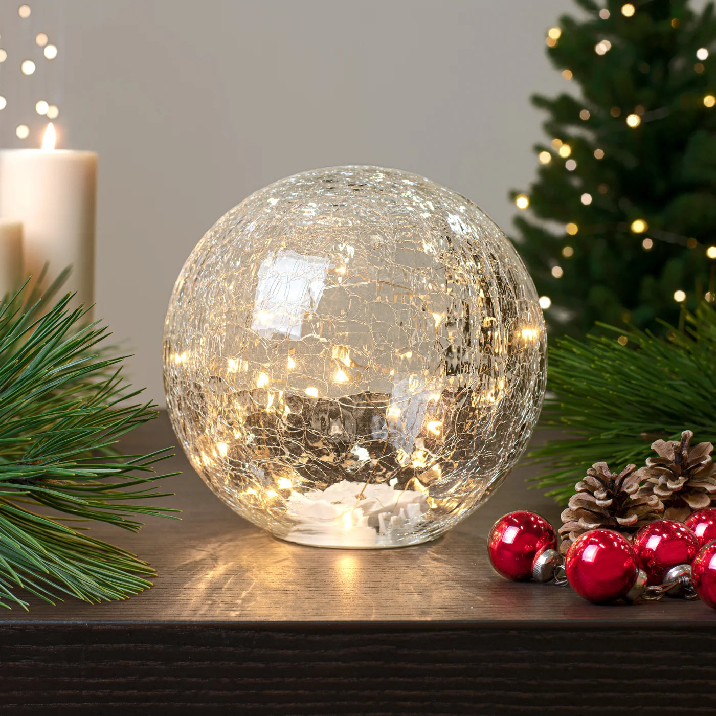 Luminous Crackle Glass Decor Light