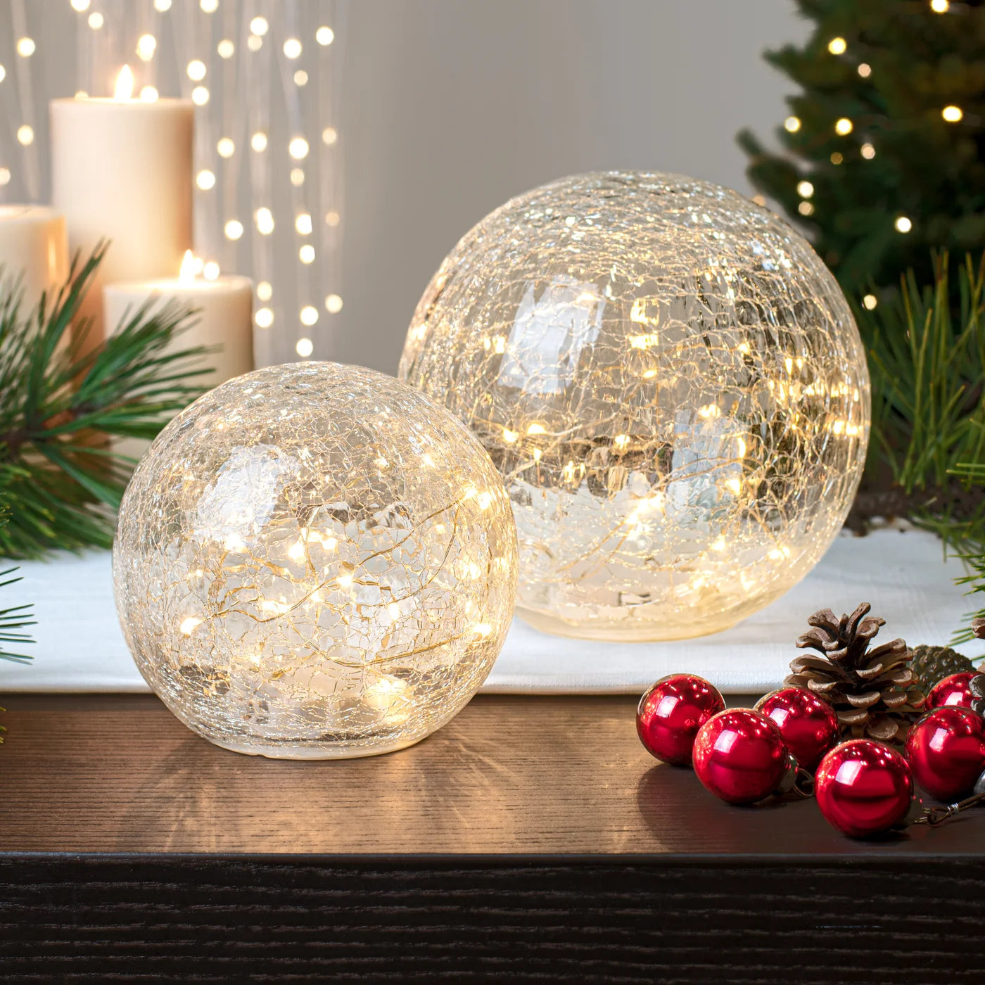 Luminous Crackle Glass Decor Light